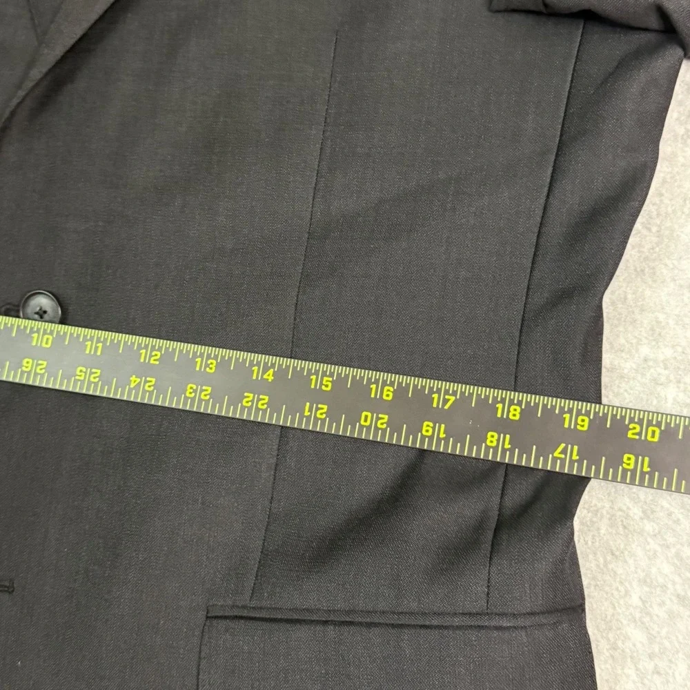 JOS. A. BANK Men's Blazer‎ Size 42L 100% Wool Slim-Fit Sport Coat Black Jacket
